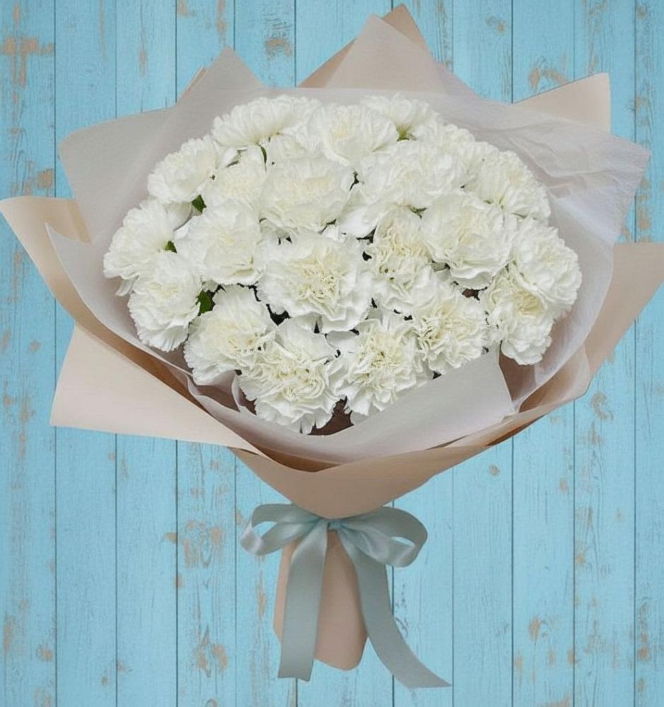 Букет цветов из: Гвоздики в Старобжегокай