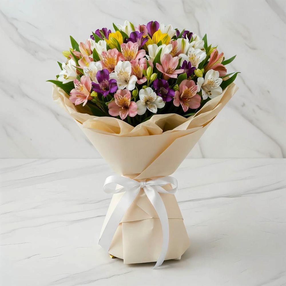 Букет цветов из: Альстромерии в Старобжегокай