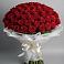 Букет 101 Красная роза Блэк Мэджик в Старобжегокай