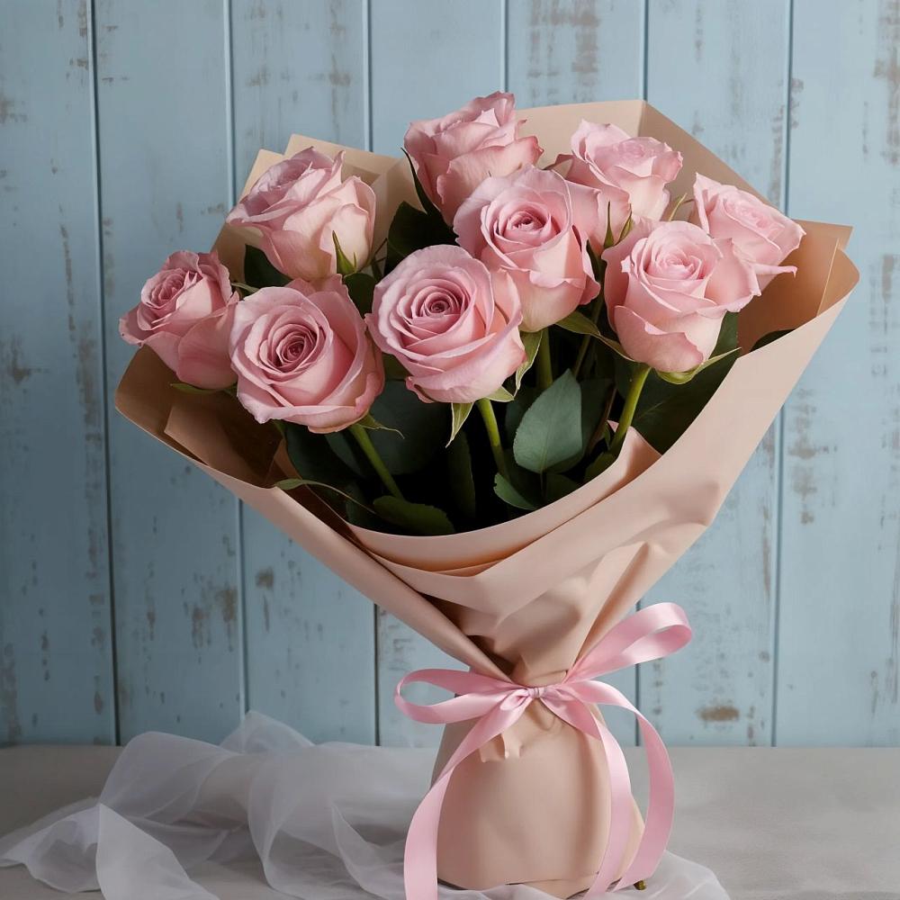 Букет цветов из: Розы в Старобжегокай