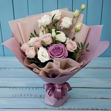 Букет цветов из:  Розы и Лизиантусы #REPLACE_PRED# Старобжегокай