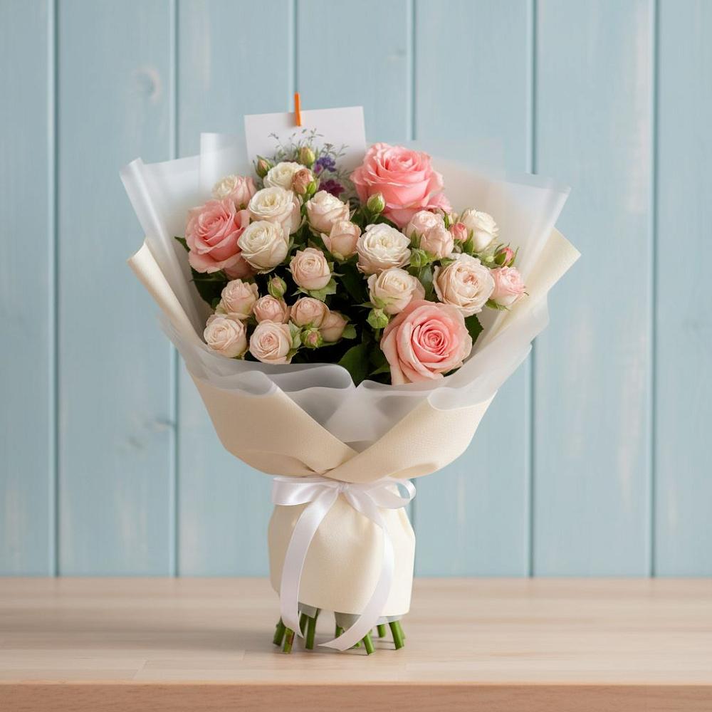 Букет цветов из: Розы в Старобжегокай