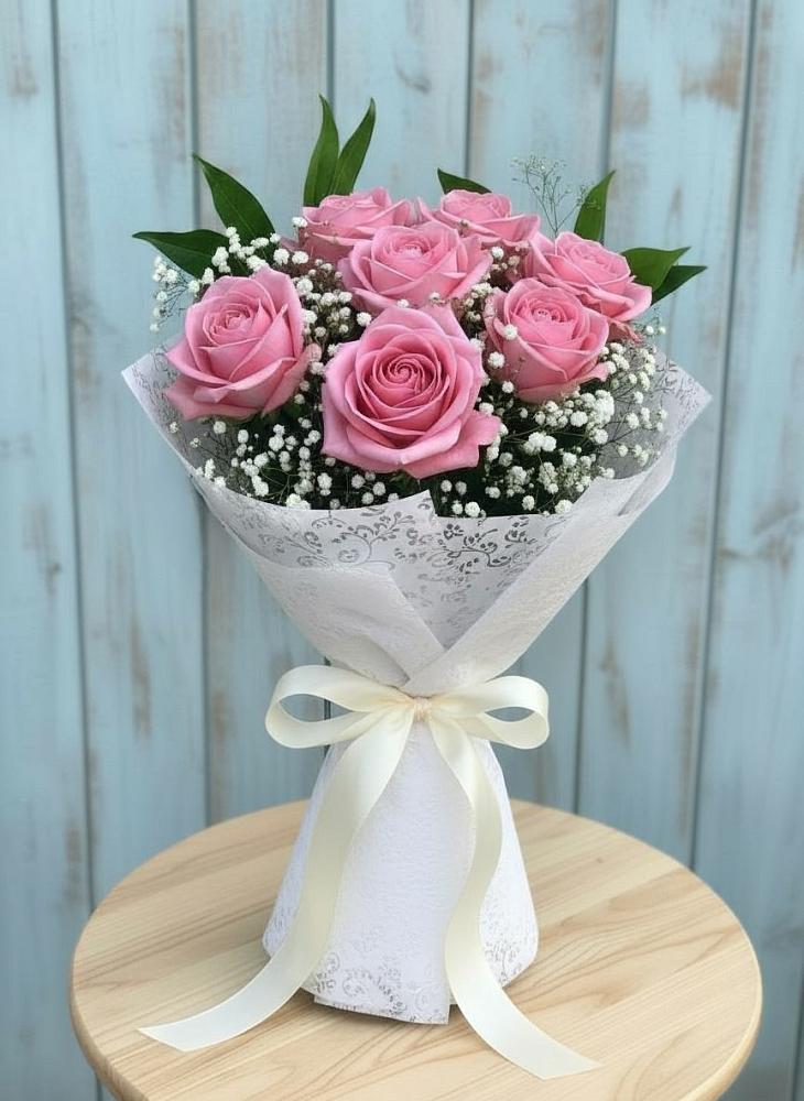 Букет цветов из: Розы в Старобжегокай