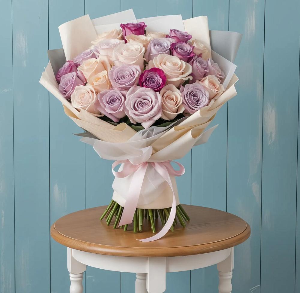 Букет цветов из: Розы в Старобжегокай