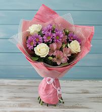 Букет цветов из:  Герберы в Старобжегокай
