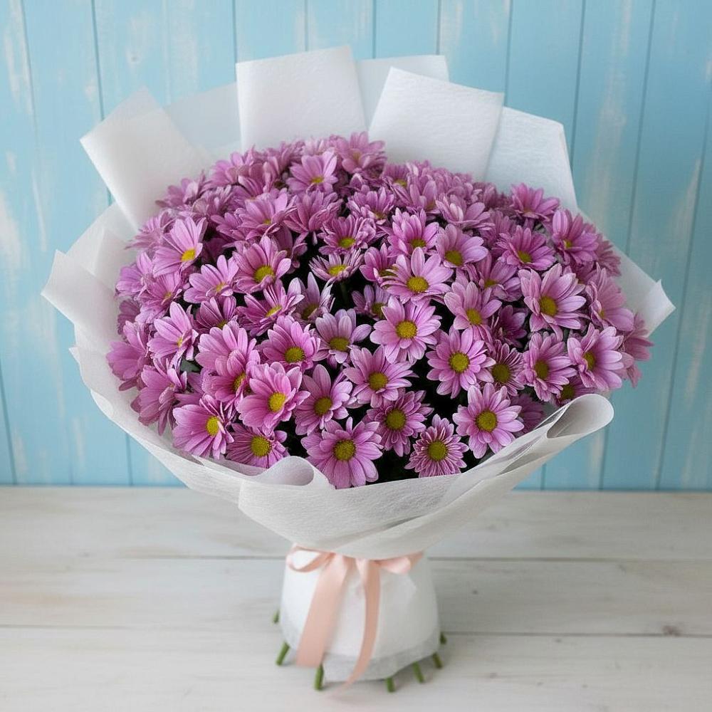 Букет цветов из: Хризантемы в Старобжегокай