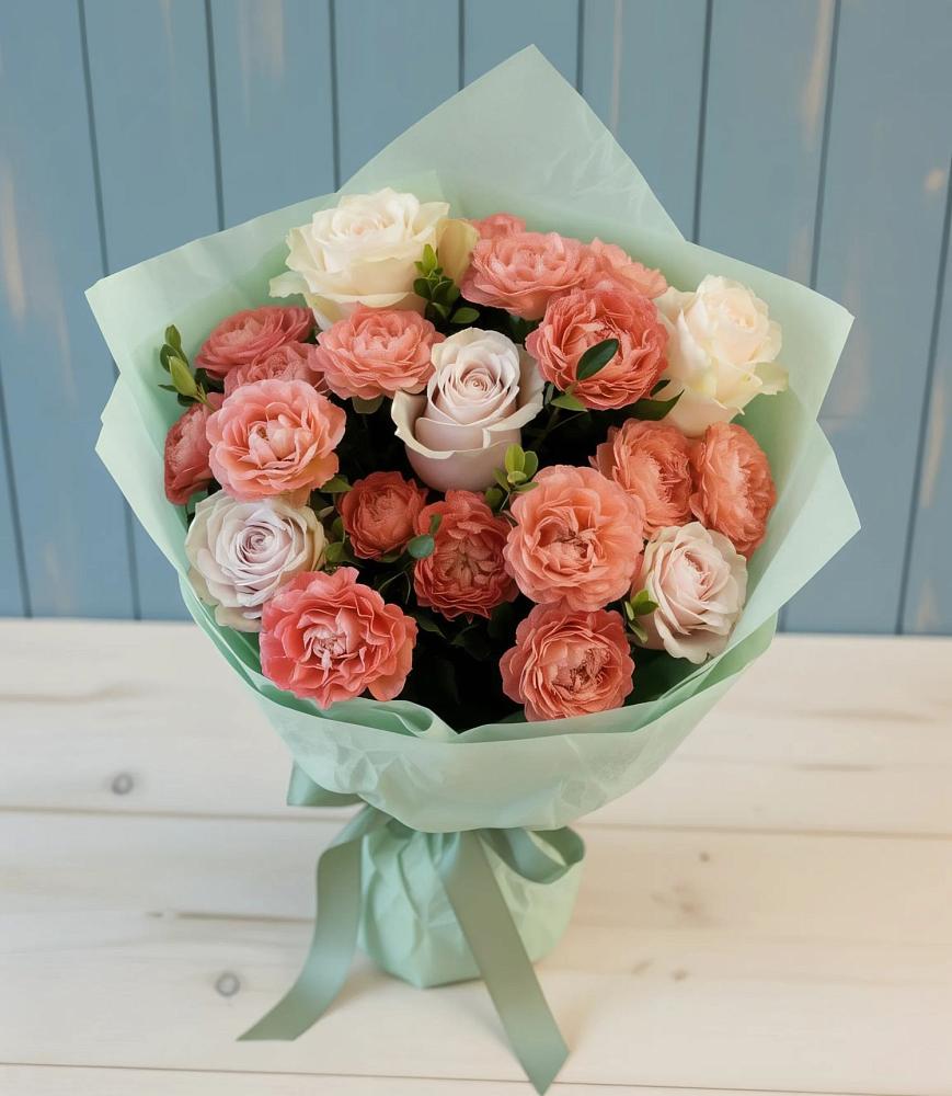 Букет цветов из: Розы в Старобжегокай