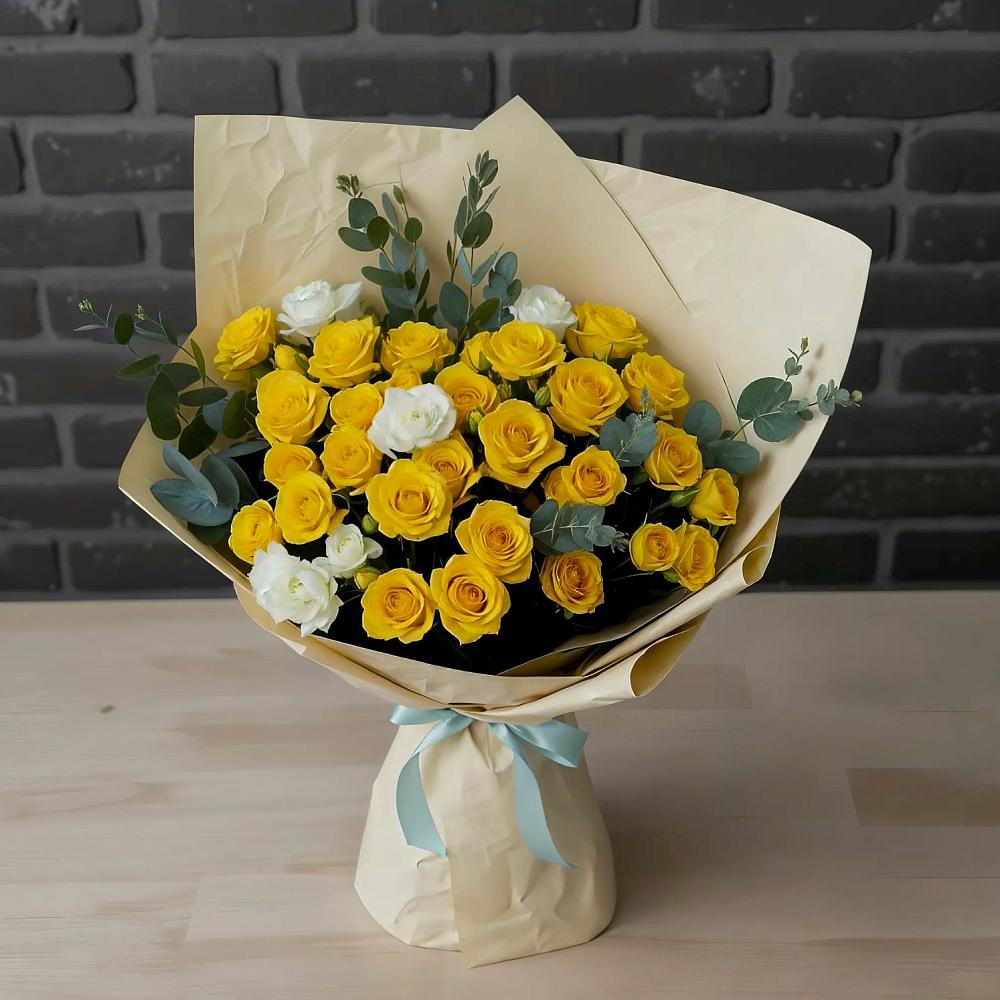 Букет цветов из: Розы в Старобжегокай