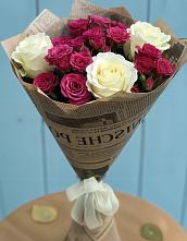 Букет цветов из:  Розы в Старобжегокай