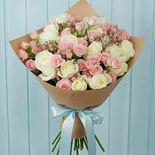 Букет цветов из:  Розы в Старобжегокай